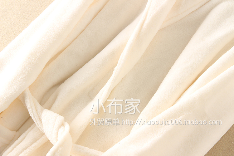 Nhà vải nhỏ 2018 mẫu mùa xuân cặp đôi cổ áo màu xanh lá cây cổ áo dài tay dây nịt san hô lông cừu dài áo choàng áo choàng ZCK áo choàng mùa đông nam giới
