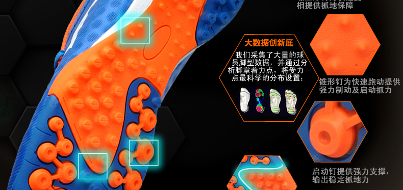 Bộ đếm chính hãng MXSOCE tốc độ ánh sáng hive trai và gái cỏ nhân tạo TF gãy móng giày bóng đá - Giày bóng đá các loại giày đá bóng đẹp