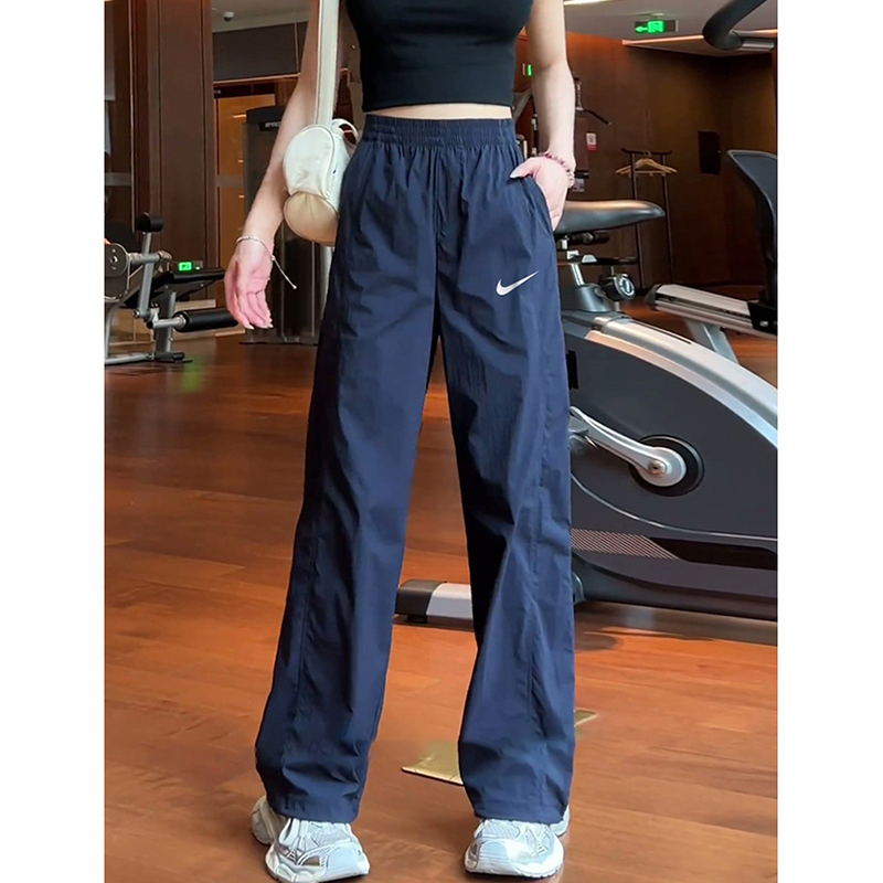 Nike Women's Pants American Style Ice Silk Quick-Drying Summer 2026 New Lightweight Hiking Straight-Leg Wide-Leg Cargo Pants Nike Women's Pants American Style Ice Silk Quick-Drying Summer 2026 New Lightweight Hiking Straight-Leg Wide-Leg Cargo Pants