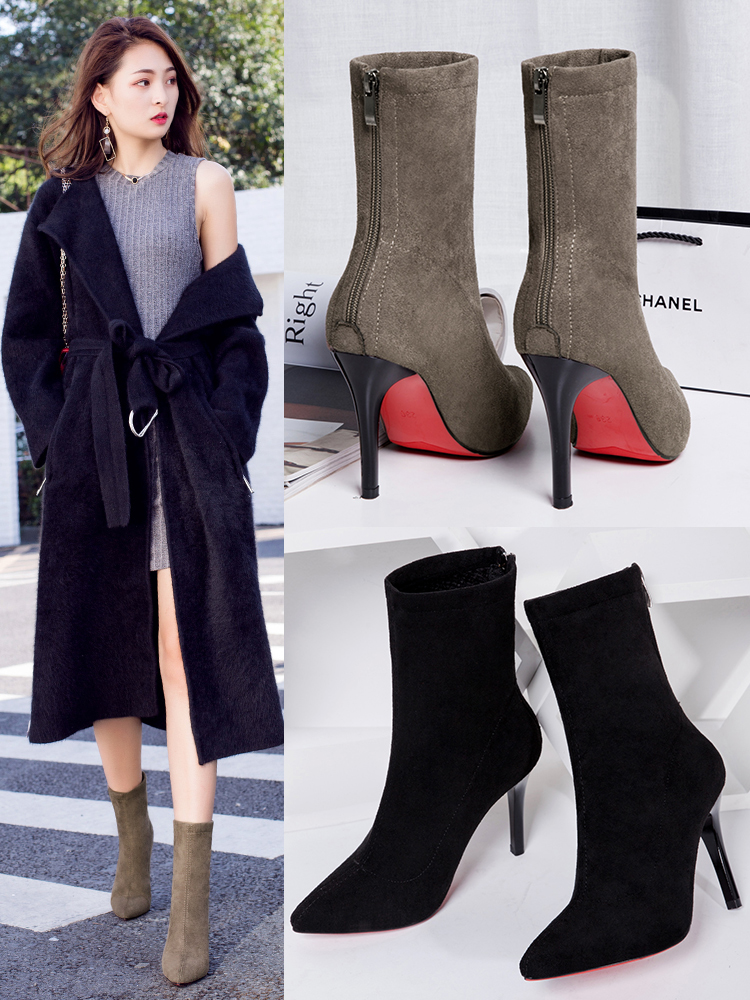 Bottes mi-saison femme      en Caoutchouc - Ref 3249996 Image 1
