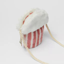 Z Home New Cute Popcorn Skewed Cross Bag Boy Girl Fashion Light Foreign Air Striped Cartoon Bag Zero Money Bag