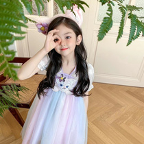 Summer new girl Ling Na Belhan dress princess nepotism dress with long style dress 61 Fashion gown dress Out of service