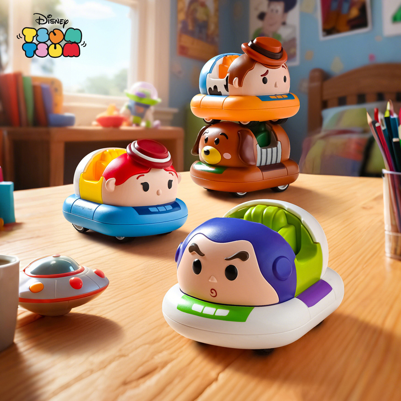 Disney Bumper Car Double Rebound Car Building Blocks Educational Assembly Toy Toy Story Buzz Lightyear Three-Eyed Alien Disney Bumper Car Double Rebound Car Building Blocks Educational Assembly Toy Toy Story Buzz Lightyear Three-Eyed Alien
