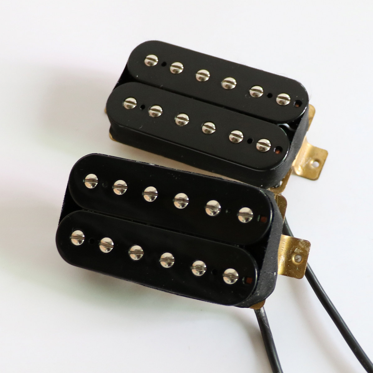 Звукосниматель 包邮东礼电吉他双线圈拾音器陶瓷磁铁大功率双轨多重音色黑白黄色 Donlis