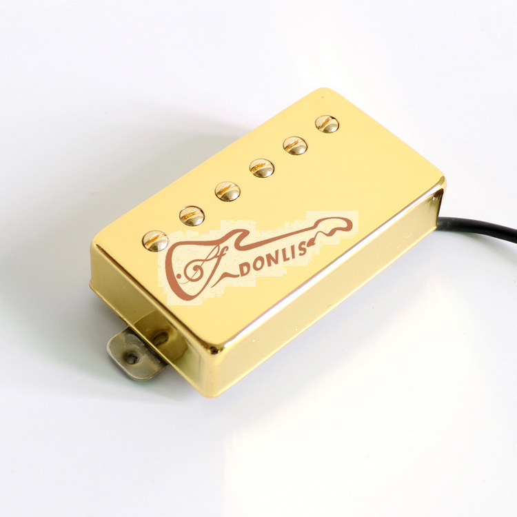 East Lilly Electric Guitar Double Coil Pickup LP Aluminum Nickel Cobalt 5 Number of alnico white bronze base gold one suit