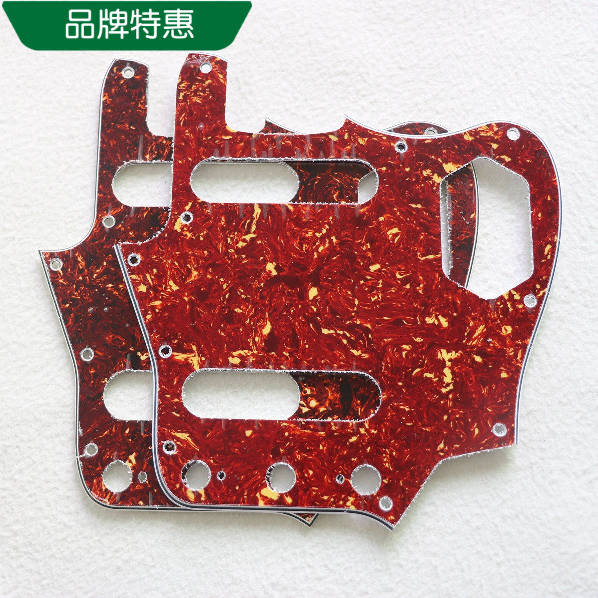 Dong Li Den guitar panel suitable for Jaguar brown tortoiseshell 10 nails 4 layers thickened tortoiseshell guard plate with screws