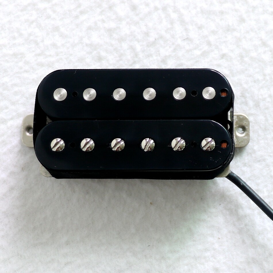 Audiphone East Lilly Guitar Double Coil Pickup White Brass Base Powerful High Output Aluminum Nickel Cobalt 5 Number of magnets