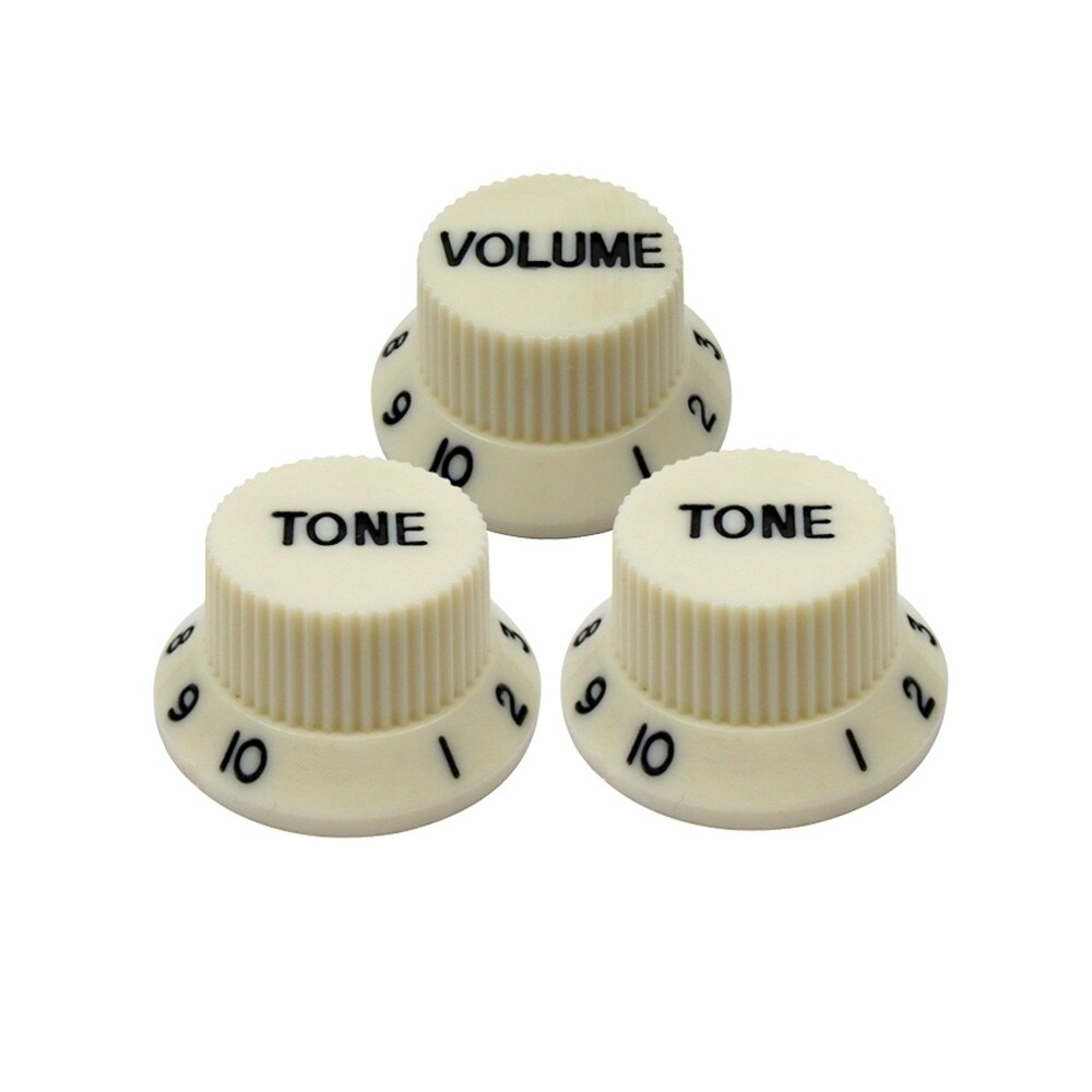 DONLIS Dongli electric guitar potentiometer cap retro white potentiometer volume tone control knob set