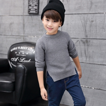 Boys sweater knitted sweater round neck pullover short section long sleeve 2017 new childrens spring autumn and winter bottoming childrens clothing jacket