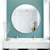 Круглая зеркальная наклейка на стенах сама -адгезия, настенная настенная туалетная туалетная туалет туалет туалет, туалетная туалетная туалет, висеть в туалетном стеклянном зеркале