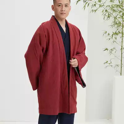 Ciyuan thickened and cotton winter meditation clothes Lay clothes cotton and linen monk clothes Hanfu quilted jacket jacket cotton coat YL194