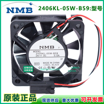 Original NMB6015 24V 0 13A 2406KL-05W-B59 B50 3-wire converter Fan Fan