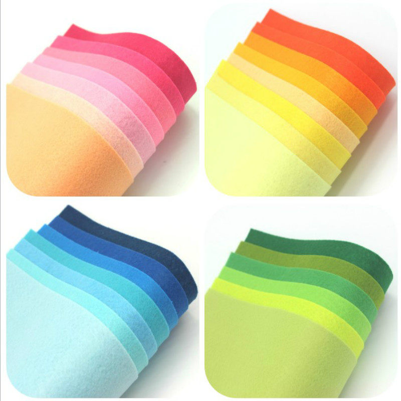 Large sheet Color Import unwoven cloth Leaflet Color DIY material Kindergarten environment placement wall sticker 62 color