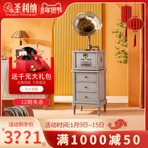 Retro phonograph Light luxury vintage vinyl record player modern film record player antique big speaker Bluetooth audio