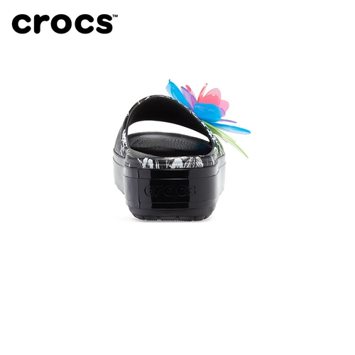 Crocs Женские кроксы на платформе, повседневная обувь на плоской подошве