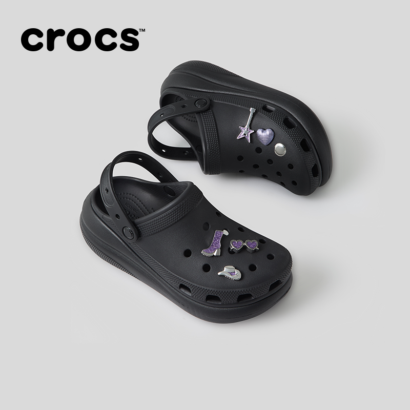 Crocs Crocs Puff Crocs, Танцзиньцзы тот же стиль Толстая подошва EVA повседневная обувь унисекс