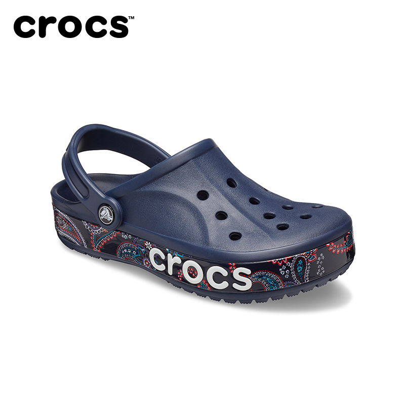 Dark Blue-410Crocs Women's Shoes   summer lovers Baya Caroban Retro printing Sandals   male Crocs | 206233