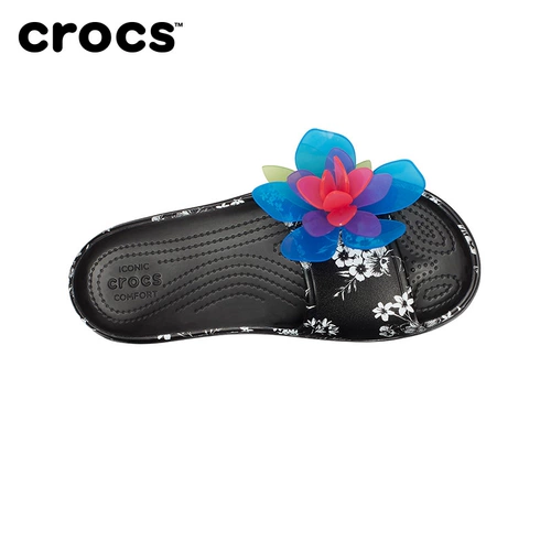 Crocs Женские кроксы на платформе, повседневная обувь на плоской подошве
