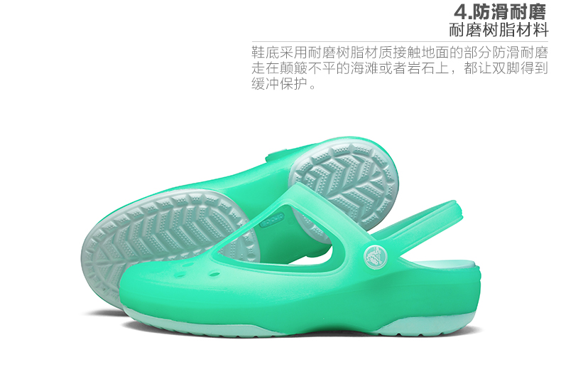 Crocs dép nữ thẻ Luo Chi giày của phụ nữ giày lỗ đáy phẳng giày bãi biển dép nữ mùa hè mặc | 11209