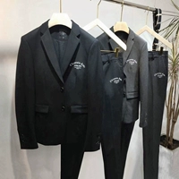 Tên tuổi lớn Fan Dong phần thời trang Anh in đơn áo ngực mỏng phù hợp với nam kinh doanh phù hợp với bộ đồ hai mảnh áo dạ nam