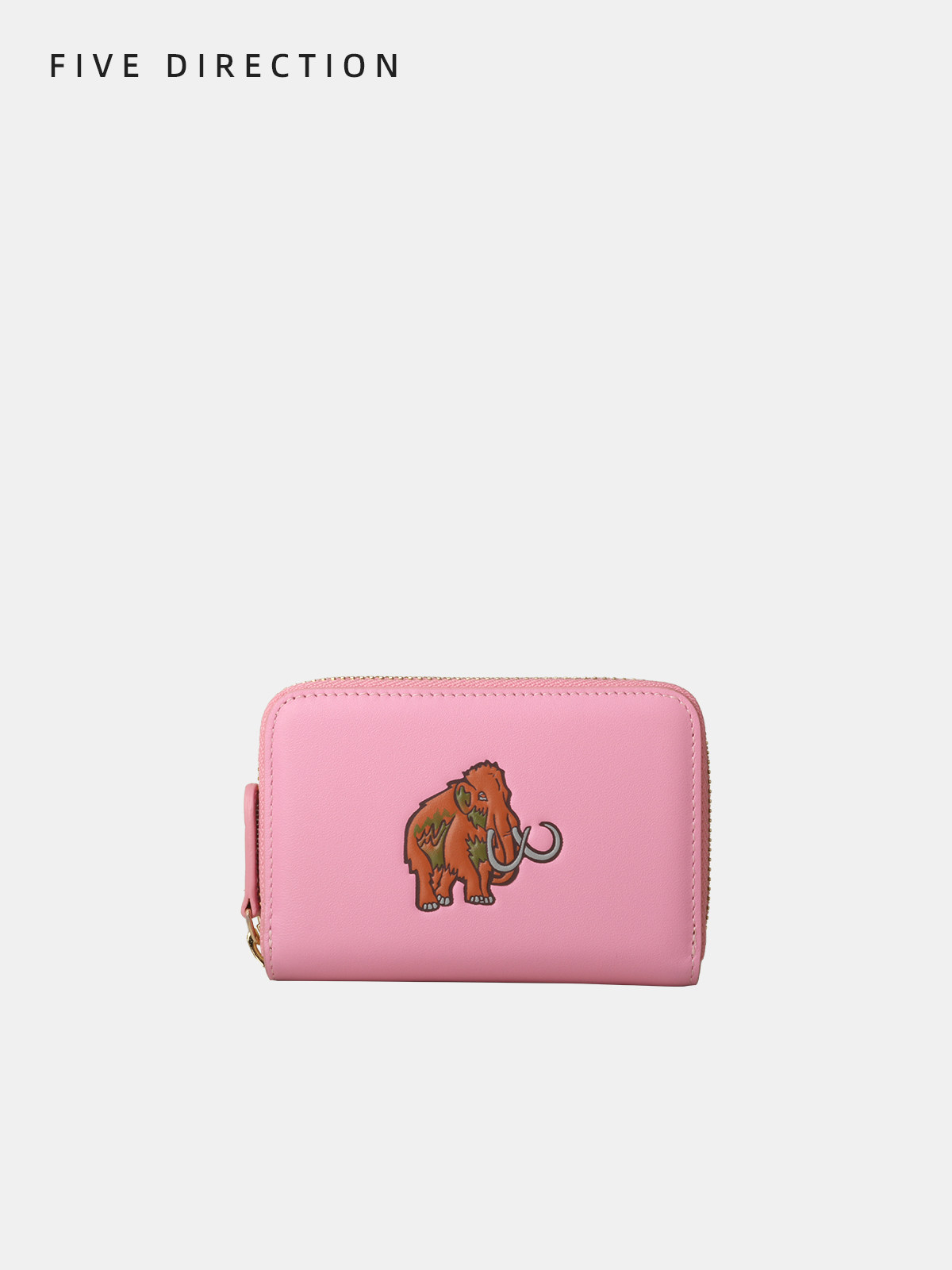 Card Bag Woman Type Small Ultrathin Genuine Leather Large Capacity Multi-Blocking Organ Head Layer Cow Leather Bracelet Cross Section Cartoon Print