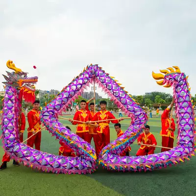 Dragon dance Ling net dragon yarn net Dragon dance light Dragon dance lion dance props 9 dragon and lion professional competitive competition dragon