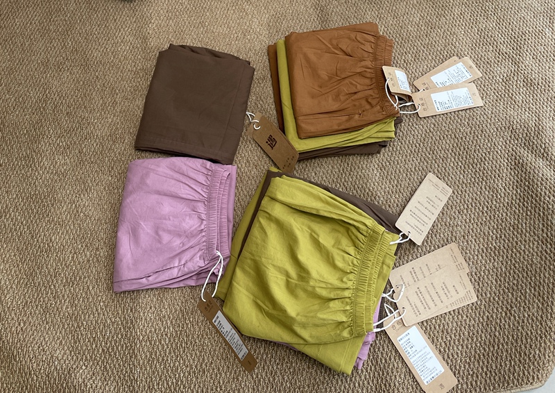 Home Pants｜Washed Pure Cotton Lightweight Straight-Leg Pants with Pockets, Comfortable and Loose Yoga Pants, 7/8/9 Length Pants