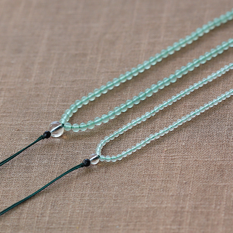 Hand-woven natural Dongling jade necklace pendant hanging rope women's Hetian jade jade safety buckle fine new product