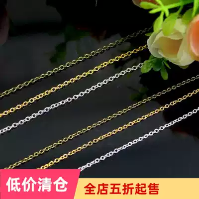 DIY jewelry accessories handmade accessories thin chain treaty tassel cross chain 47cm round chain CT251