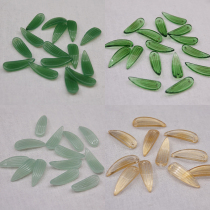 10 diy handmade material ancient style step shake hairpin jewelry accessories Czech petal glass bead bamboo leaf 170