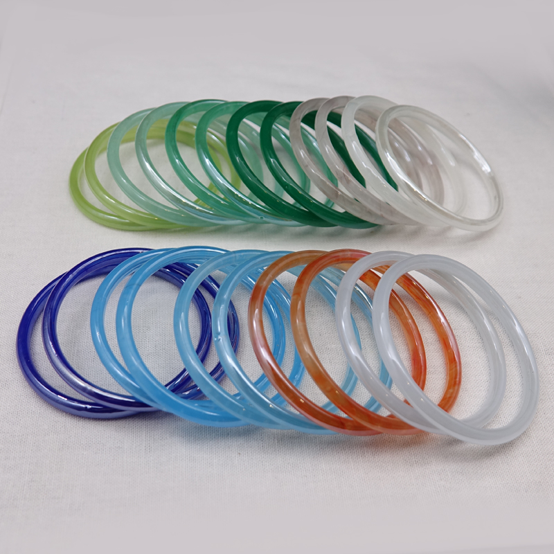 diy handmade material ancient wind hairpin Hairpin Accessories Glass Jade Ring Forbidden bracelet Circle 172