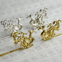 diy handmade jewelry accessories ancient hair hairpin alloy hairpin alloy hairpin crown stick hairpin hairpin Phoenix Hairpin