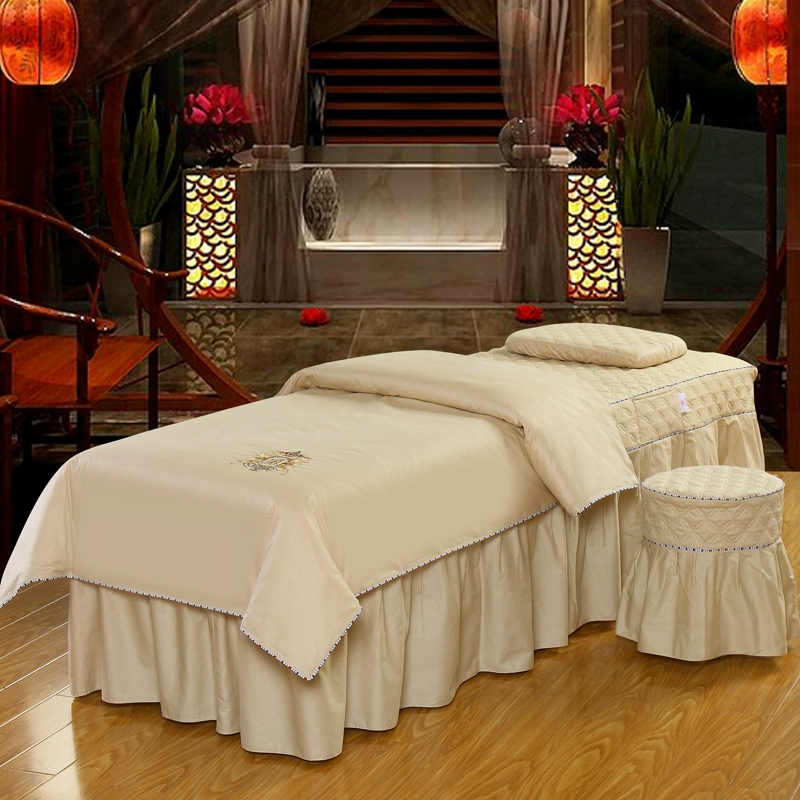 Màu bông denim bedspread vẻ đẹp massage trị liệu spa rắn mới và giường Body Shampoo thể được tùy chỉnh - Trang bị tấm