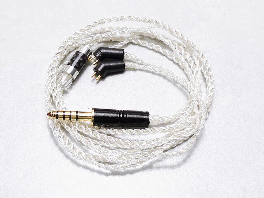 Suitable for sound Terme ER4P ER4B ER4S ER4S 2 5 ear machine Line 4-core single crystal silver 4 4 Balance Upgrade Line