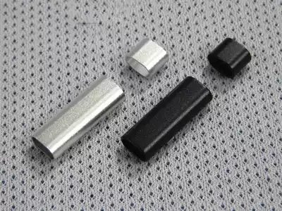 New metal aluminum oval hole headphone cable extension cord slider flat extension cord flat extension cord slider