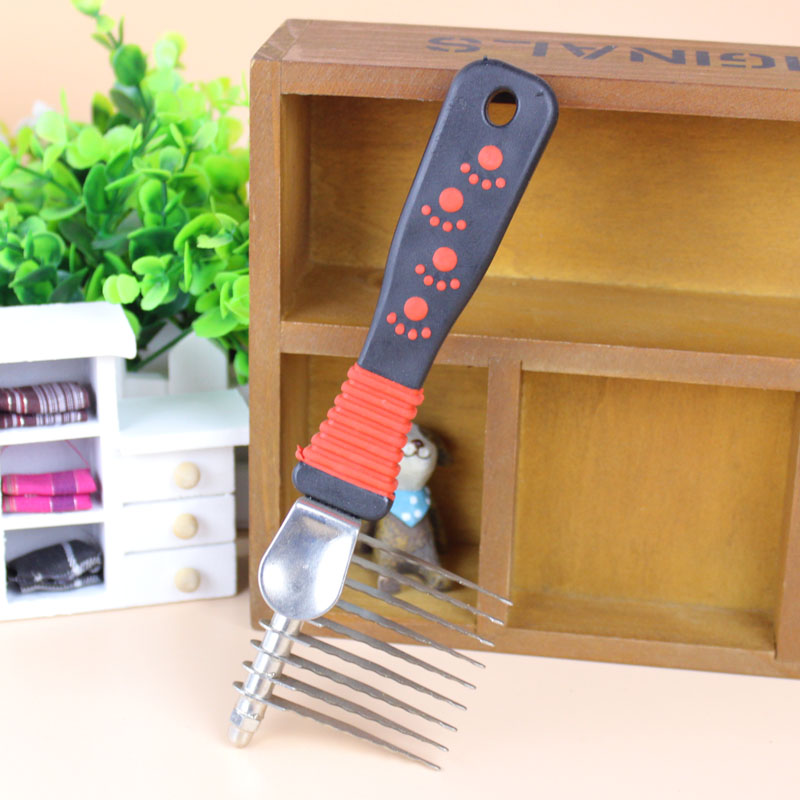 Hair opening comb for pets--knot opening knife, knot opening comb, wavy blade length 5 0cm, dog comb