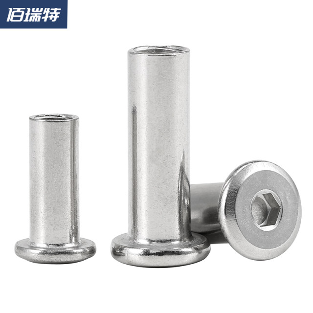 304 stainless steel plywood edge locking nut furniture screw butt hexagon socket nut M3-M10