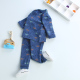 Infant quần quần áo mùa thu mùa thu thiết bé Lycra bông lót hai mảnh bộ childrens mùa thu / mùa đông ấm áp pajama đồ lót.