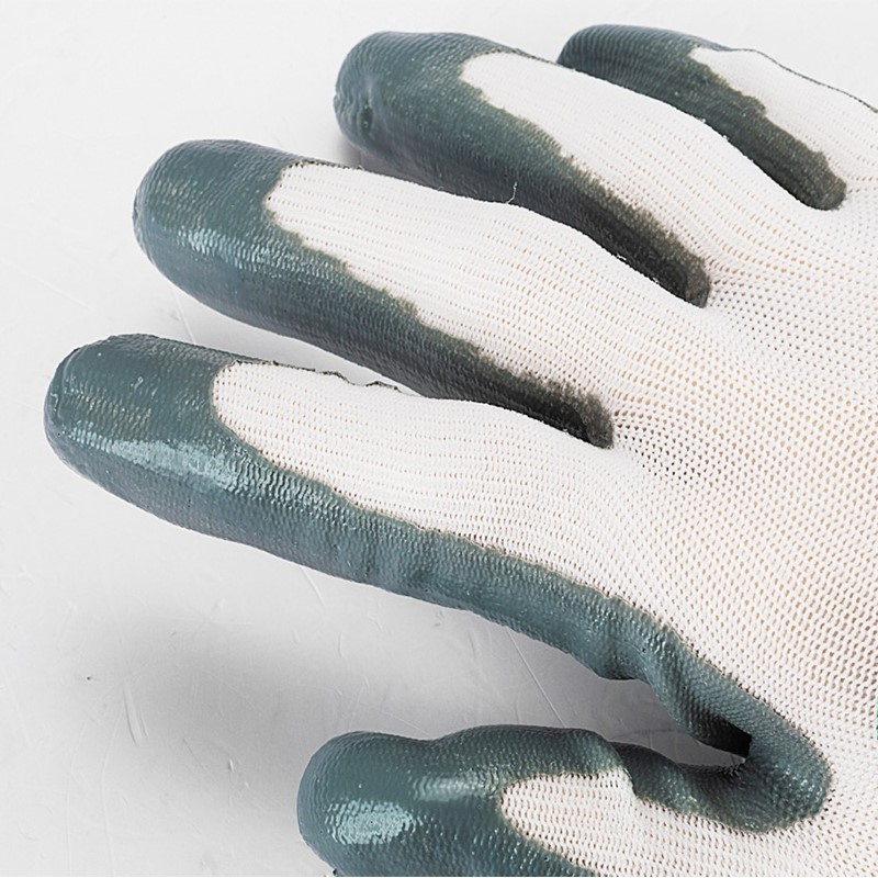 Shida Comfort Type anti-slip abrasion resistant work labor Dip Latex Gloves Labor Protection Gloves FS0401