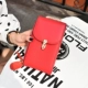 Túi da điện thoại di động nữ 2019 mini mini bag thời trang Hàn Quốc hoang dã túi đeo chéo da túi đeo chéo - Túi điện thoại