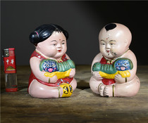 Pure handicrafts toys from the 1980s clay sculptures small ornaments ceramic dolls China Dream Dolls