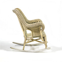 Natural rattan rattan rocking chair adult rocking chair adult leisure chair balcony leisure chair for the elderly lazy lounge chair wabi-sabi