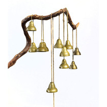 Old-fashioned nostalgic pure copper bell old object old Shanghai antique antique collection kindergarten percussion instrument performance