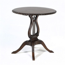 Harp-style coffee table old Shanghai style classical replica eucalyptus wood table tea table round side table sofa storage classic