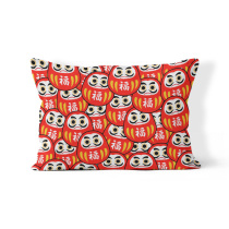Spot Japanese style Daruma tumbler long waist pillow cushion sofa living room bedroom bedside backrest pillow