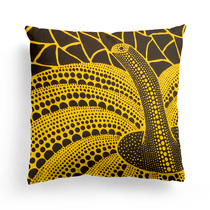 Japanese Yayoi Kusama polka-dot sofa pillow pumpkin cushion car lumbar cushion with pillow core removable and washable