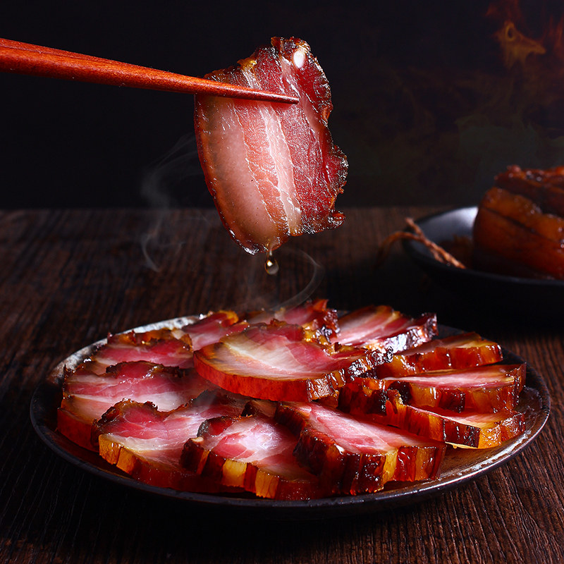 2 catties of fine-quality waxed pork belly, Hubei Enshi authentic firewood smoked bacon farmhouse homemade cured meat