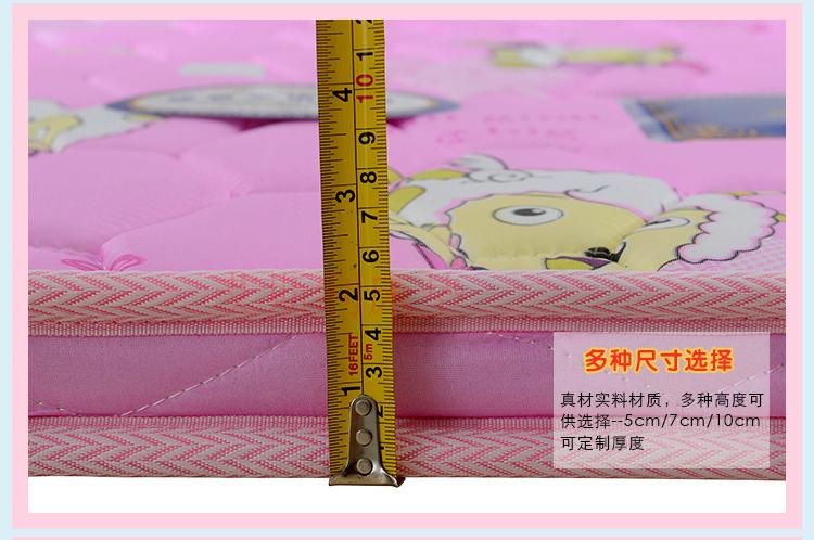 Trẻ em lên xuống giường nệm 1,2 m dừa cọ giường nâu thảm cứng học sinh ký túc xá nệm tùy chỉnh - Nệm nệm giá kho