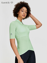 Santic Sendi - passenger New Spring - summer cycling suit short sleeve girl breathable road bike tops