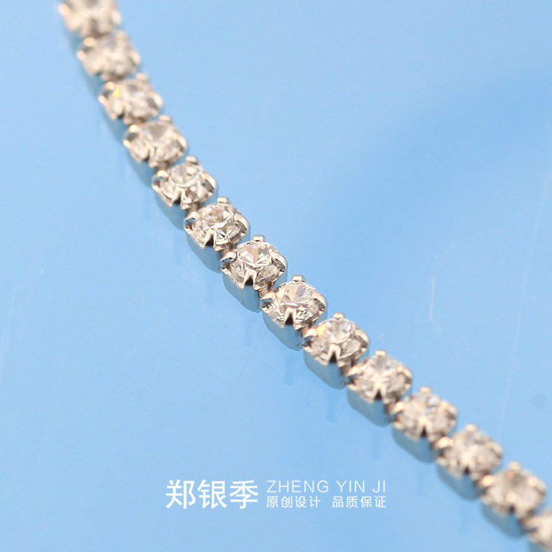 Bracelet de cheville Femme en Argenterie - Ref 3103681 Image 8